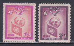Persien / Iran 1957 Tag Der Vereinten Nationen UNO ,  Mi.-Nr. 1018-19 **  - Iran