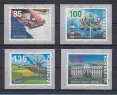 Österreich 2022 Dispenser-Marken 1. Ausgabe Heimat Satz 4 Werte Neue Motive **ZN - Unused Stamps