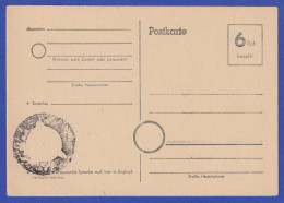 Alliierte Besetzung Ganzsache Postkarte 6 Pf Mi.-Nr. P 671 Ungebraucht * - Ocupación 1938 – 45