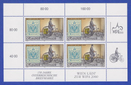 Österreich 1997 WIPA 2000 Postfahrrad Mi.-Nr. 2222 Kleinbogen ** - Neufs