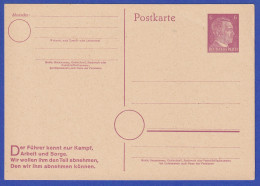 Deutsches Reich Ganzsache Postkarte 6 Pf Hitler Mi.-Nr. P 314 II A Ungebraucht * - Besetzungen 1938-45