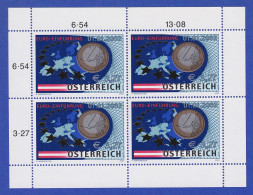 Österreich 2002 Euro Einführung Mi.-Nr. 2368 Kleinbogen ** - Nuevos