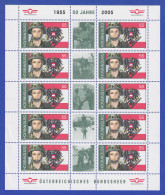 Österreich 2004 50 Jahre Bundesheer Mi.-Nr. 2503 Kleinbogen ** - Unused Stamps