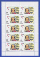 Österreich 2006 Mozartstadt Salzburg Mi.-Nr. 2603 Kleinbogen ** - Unused Stamps