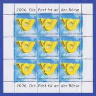 Österreich 2006 Die Post Ist An Der Börse Mi.-Nr. 2600 Kleinbogen ** - Neufs