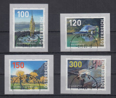 Österreich 2022 Dispenser-Marken 3. Ausgabe Heimat Satz 4 Werte Neue Motive O - Used Stamps