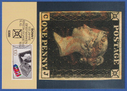 Bund 1990 150 Jahre Briefmarken Mi.-Nr. 1479 Auf Maximumkarte Black Penny - Briefe U. Dokumente