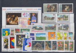 Liechtenstein Kompletter Briefmarken Jahrgang 2000 Postfrisch **   - Autres & Non Classés