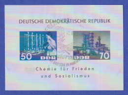 DDR 1963 Block Chemische Industrie Sog. DEDERON-Block Mit So.-O. Mi.-Nr. Bl. 18 - Usati