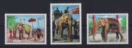 Laos 1994 Der Weiße Zeremonien-Elefant Mi.-Nr. 1432-1434 Postfrisch **  - Laos