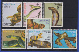Laos 1986 Schlangen Mi.-Nr. 929-935 Postfrisch **  - Laos