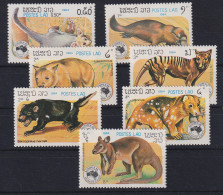 Laos 1984 Tiere Australiens Mi.-Nr. 780-786 Postfrisch **  - Laos