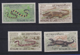 Laos 1967 Reptilien Mi.-Nr. 218-221 Postfrisch **  - Laos