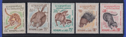 Laos 1965 Tiere Mi.-Nr. 166-170 Postfrisch **  - Laos