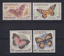 Laos 1965 Schmetterlinge Mi.-Nr. 151-154 Postfrisch **  - Laos