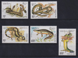 Laos 1994 Reptilien Und Amphibien Mi.-Nr. 1414-1418 Postfrisch **  - Laos