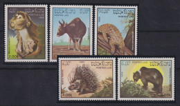 Laos 1985 Tiere Mi.-Nr. 846-850 Postfrisch **  - Laos