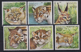 Laos 1981 Raubkatzen Mi.-Nr. 517-522  Postfrisch **  - Laos