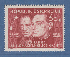 Österreich 1948 Sondermarke 130 Jahre "Stille Nacht, Heilige Nacht" Mi.-Nr. 928 - Nuevos