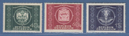 Österreich 1949 Sondermarken 75 Jahre Weltpostverein UPU Mi.-Nr. 943-945 - Nuevos