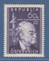 Österreich 1950 Sondermarke 100. Todestag Von Josef Madersperger Mi.-Nr. 951 - Neufs