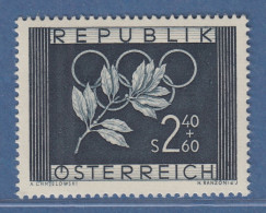 Österreich 1952 Sondermarke Olympische Spiele Oslo Und Helsinki Mi.-Nr. 969 - Unused Stamps