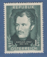 Österreich 1952 Sondermarke 150. Geburtstag Von Nikolaus Lenau Mi.-Nr. 975 - Unused Stamps