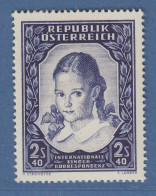 Österreich 1952 Sondermarke Internationale Kinderkorrespondez Mi.-Nr. 976 - Nuevos