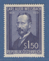 Österreich 1954 Sondermarke  Carl Freiherr Von Welsbach  Mi.-Nr. 1006 - Nuovi