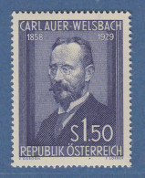 Österreich 1954 Sondermarke  Carl Freiherr Von Welsbach  Mi.-Nr. 1006 - Ongebruikt