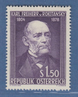 Österreich 1954 Sondermarke 150. Geburtstag Von Rokitansky Mi.-Nr. 997 - Unused Stamps