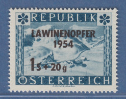 Österreich 1954 Sondermarke Hilfe Für Lawinenunglück Mi.-Nr. 998 - Ongebruikt
