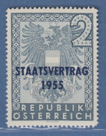 Österreich 1955 Sondermarke Staatsvertrag Mi.-Nr. 1017 - Nuevos