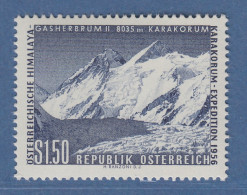 Österreich 1957 Sondermarke Österr. Himalaya-Expedition Karakorum Mi.-Nr. 1036 - Nuevos