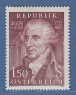 Österreich 1959 Sondermarke 150. Todestag Von Joseph Haydn Mi.-Nr. 1066 - Unused Stamps