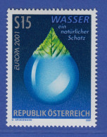 Österreich 2001 Sondermarke EUROPA Lebensspender Wasser  Mi.-Nr. 2344 - Neufs