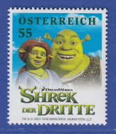 Österreich 2007 Sonderm. Kinofilm Shrek Der Dritte Fiona Und Shrek Mi.-Nr. 2673 - Nuevos