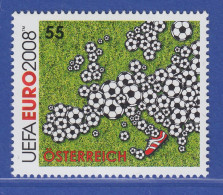 Österreich 2008 Sondermarke Fußball-EM "Fußballuropa"  Mi.-Nr. 2709 - Ungebraucht