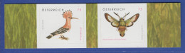 Österreich 2008 Freimarken Tierschutz Wiedehopf Hummelschwärmer Mi.-Nr. 2754-5 - Unused Stamps