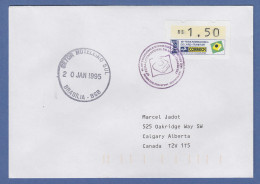 Brasilien ATM Frankfurter Buchmesse 1994 Mi.-Nr. 6 Wert 1,50 Auf Gel. Brief - Frankeervignetten (Frama)