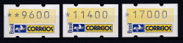 Brasilien 1993 ATM Postemblem Satz 9600-11400-17000 Postfrisch ** - Automatenmarken (Frama)