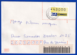 Brasilien 1993 ATM Postemblem Wert 48000 Auf Inl.-R-Brief  Mit O 31.7.93 - Frankeervignetten (Frama)