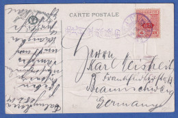 Japan Post In China Postkarte Postschiff S.S Kobe Maru 1914 Gel. Ab DAIREN N. D. - Andere & Zonder Classificatie