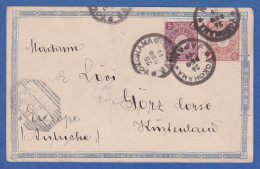 Japan 1901 Postkarte Rückseitig Mit Bildern 1900 Gelaufen Von YOKOHAMA N. GÖRZ  - Otros & Sin Clasificación