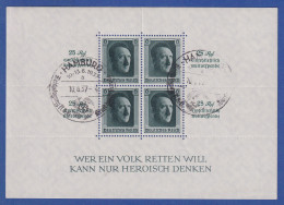 Dt. Reich Mi.-Nr. Block 9 Mit So.-O HAMBURG. Minimale Bugspur, Günstig !  - Used Stamps