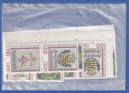 DDR 1990 Posthausschilder Kpl. Zusammendruck-Garnitur 16 Zusammendrucke **  - Se-Tenant