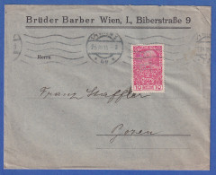 Österreich 1915 Mi.-Nr. 179 Auf Brief Von Wien Nach Bozen - Briefe U. Dokumente