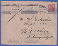 Hamburg, Fa. Schaub & Co. Privatumschlag 10Pfg Germania # PU 27B 43/02 - Otros & Sin Clasificación