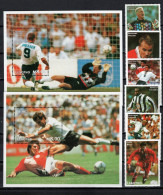 Lesotho 1997 Football Soccer World Cup Set Of 6 + Sheetlet + 2 S/s MNH - 1998 – Frankreich