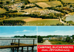 73753997 Langwedel Holstein Fliegeraufnahme Bootssteg Camping Blichenberg Am Bra - Other & Unclassified